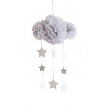 Tulle Cloud Mobile - Grey & Silver
